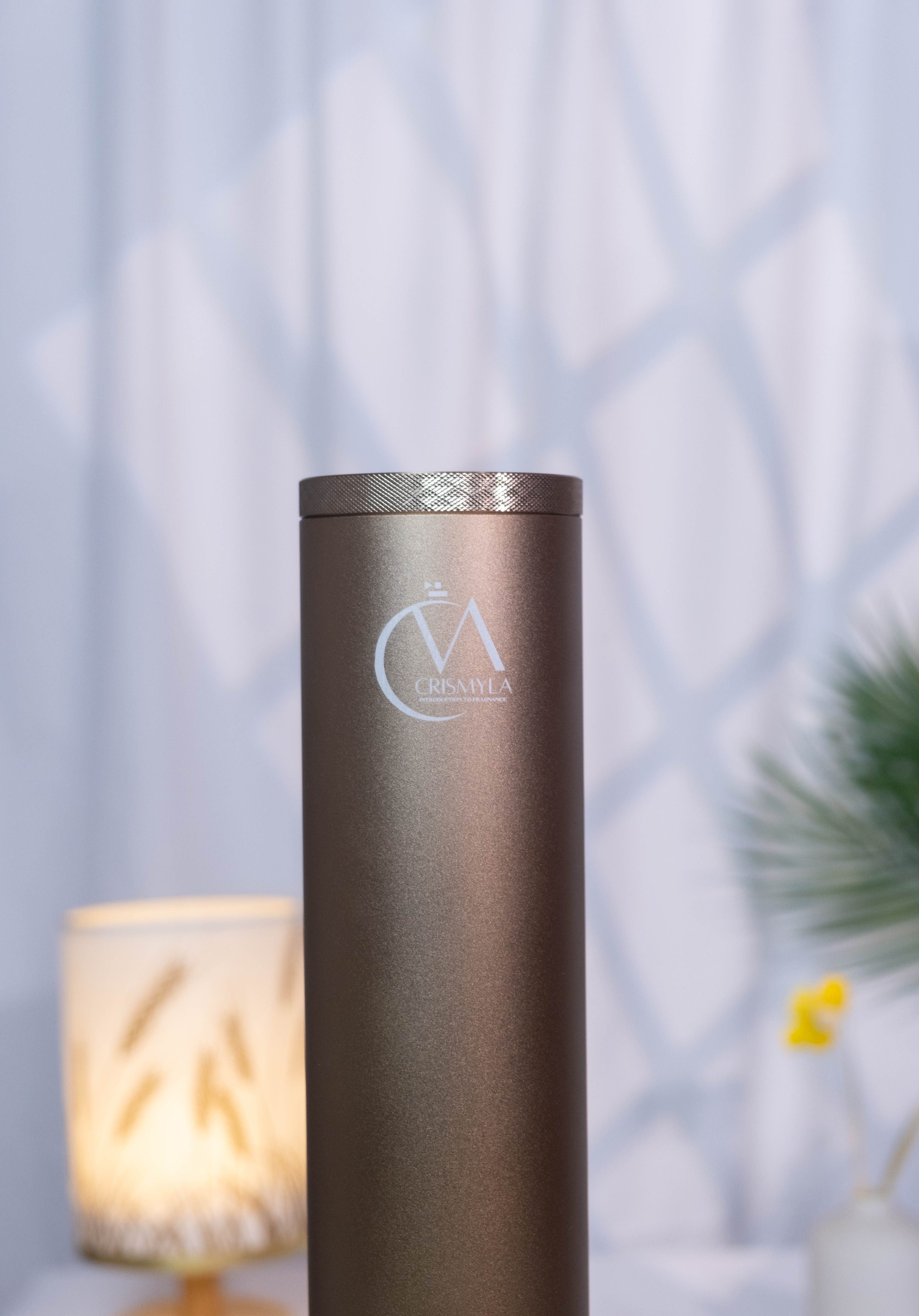 Crismyla Tabletop Wireless Aroma Diffuser (Gold)