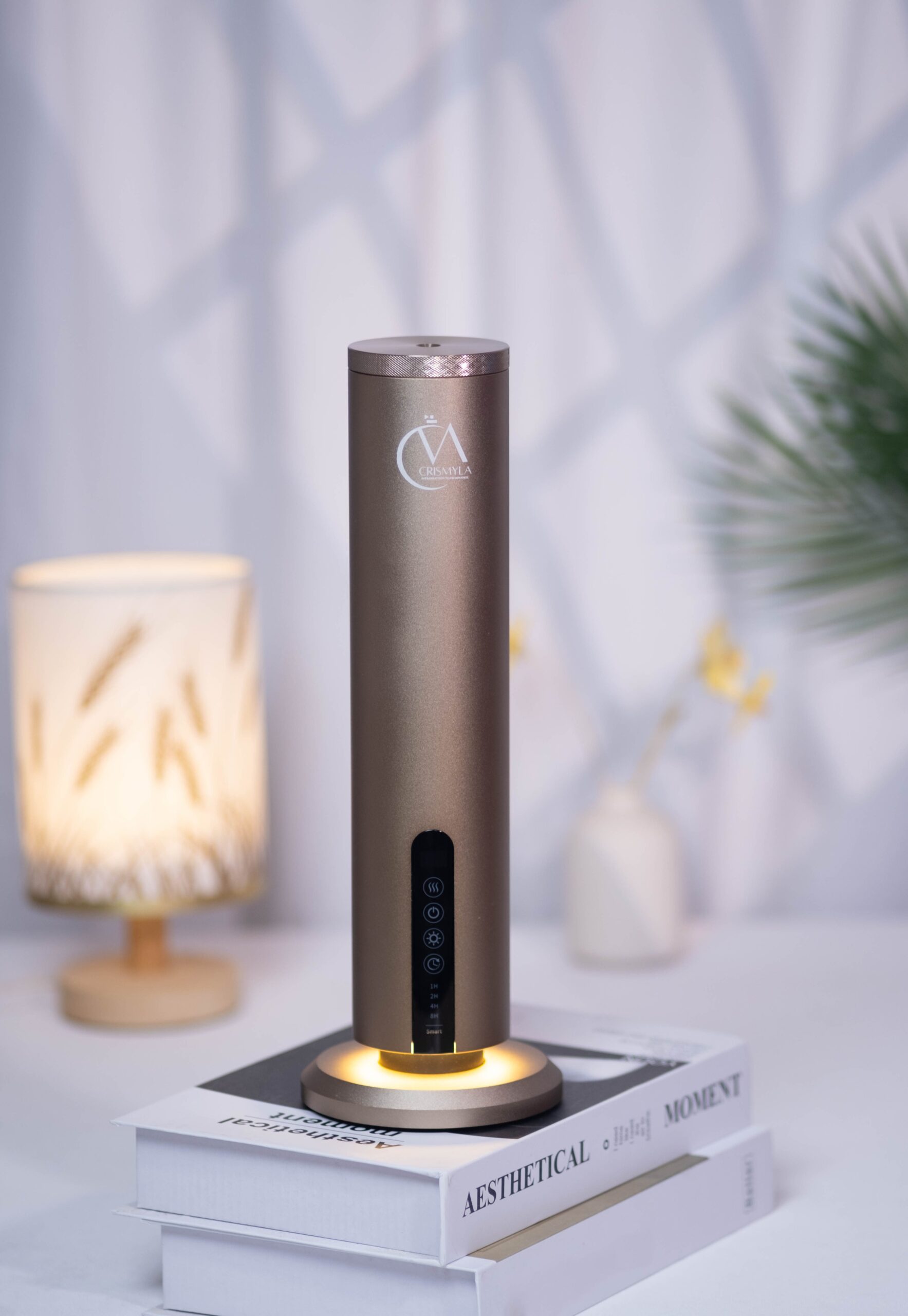 Crismyla Tabletop Wireless Aroma Diffuser (Gold)